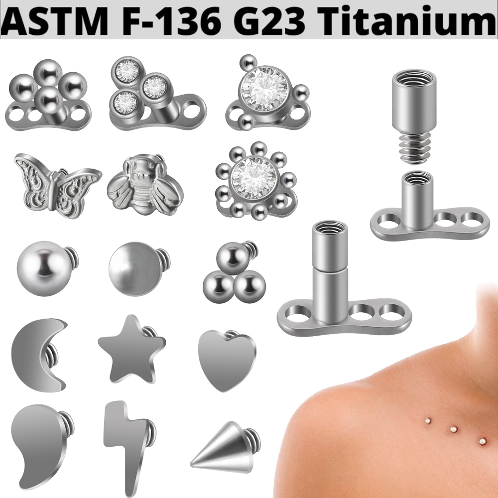 Opale de feu en titane G23, an - Dermal Anchor Top avis et prix