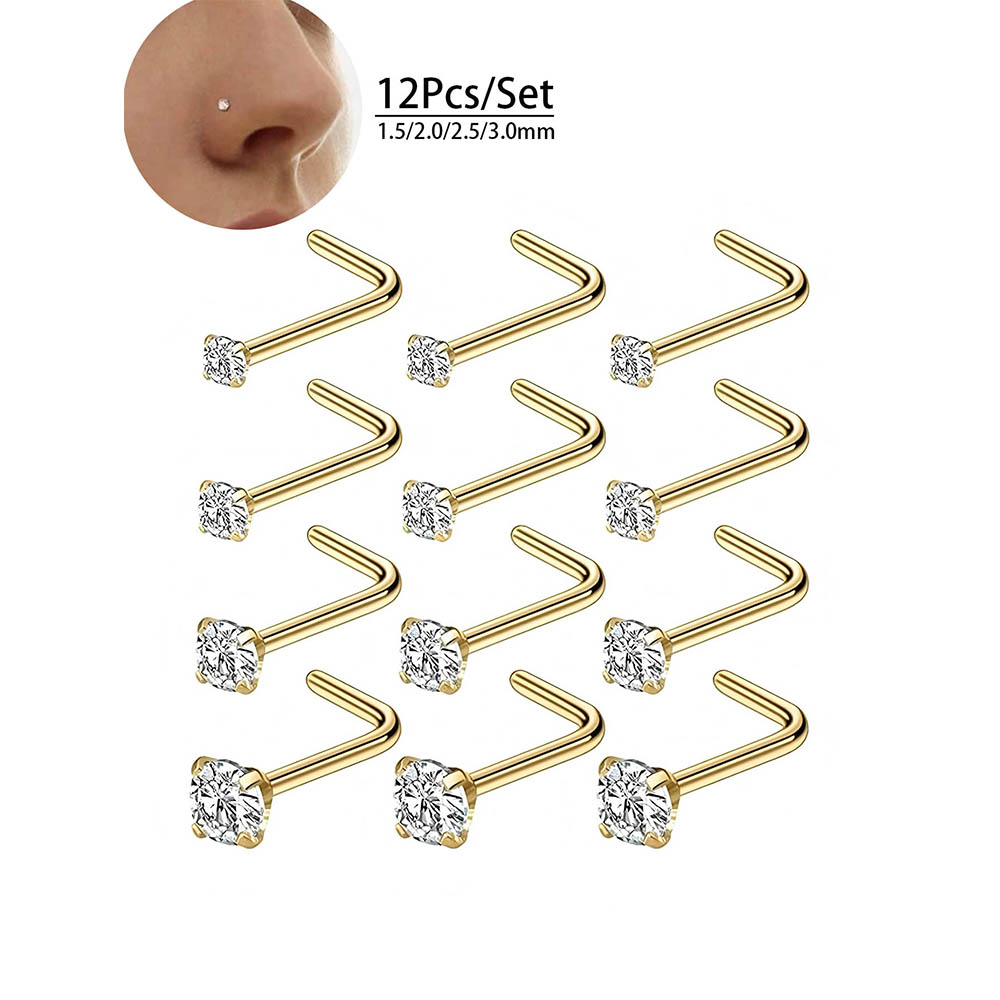 Ensemble complet de 12 pièces  - Body Jewelry Nose Ring avis et prix