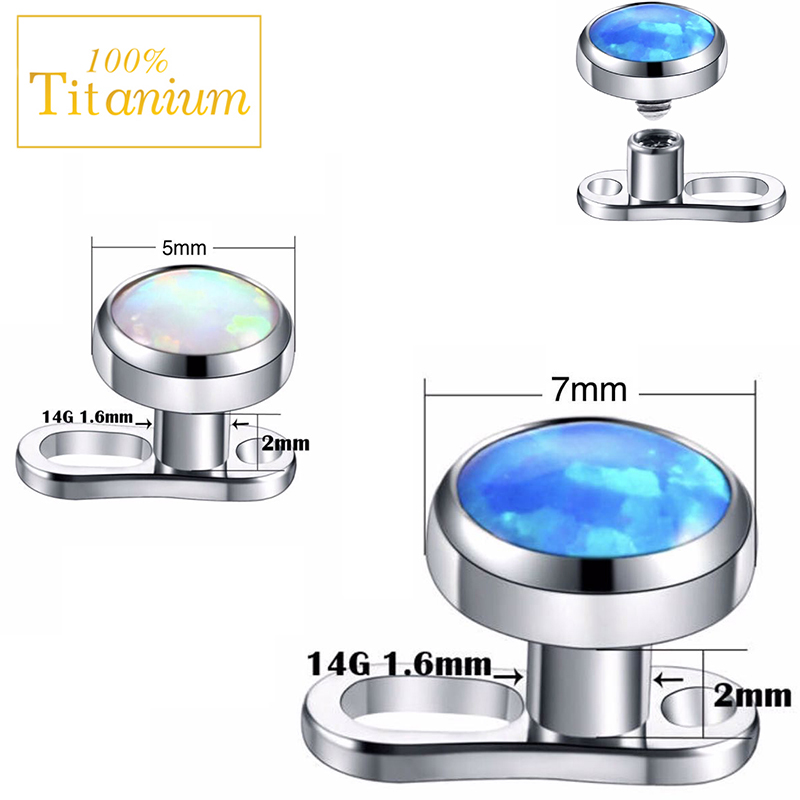 Piercing Micro dermique opale, - Dermal Anchor Top avis et prix