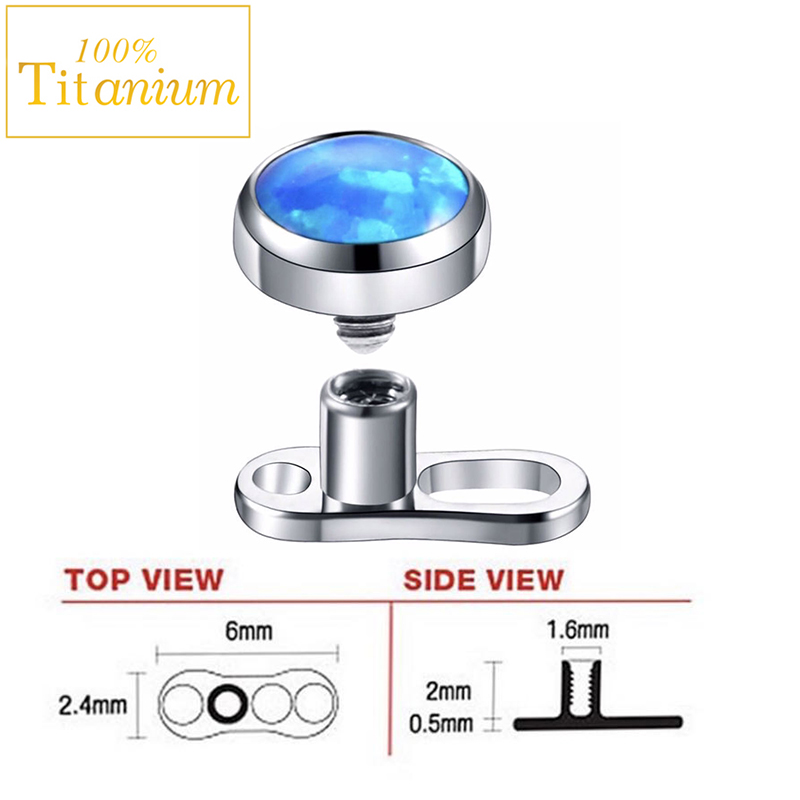 Piercing Micro dermique opale, - Dermal Anchor Top avis et prix