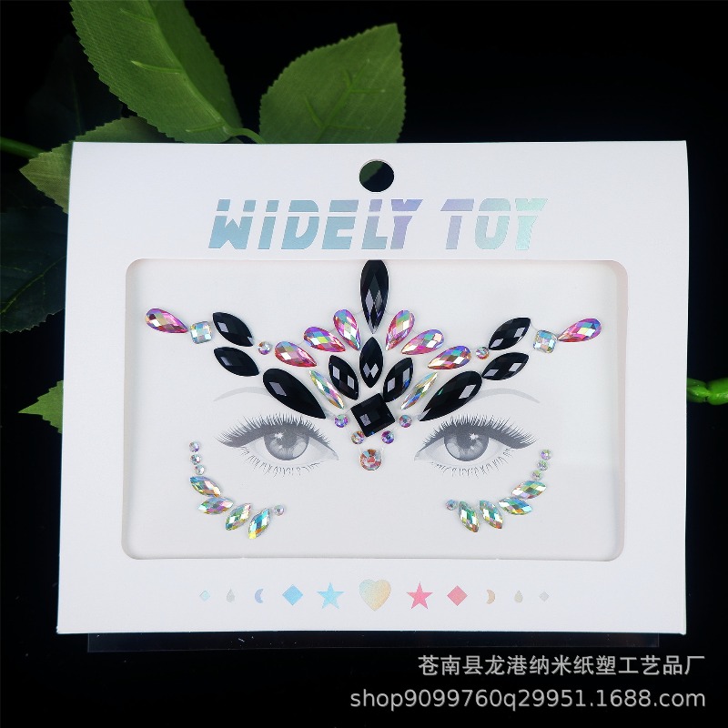 Autocollants visage scintillan - Body Jewelry Stickers avis et prix