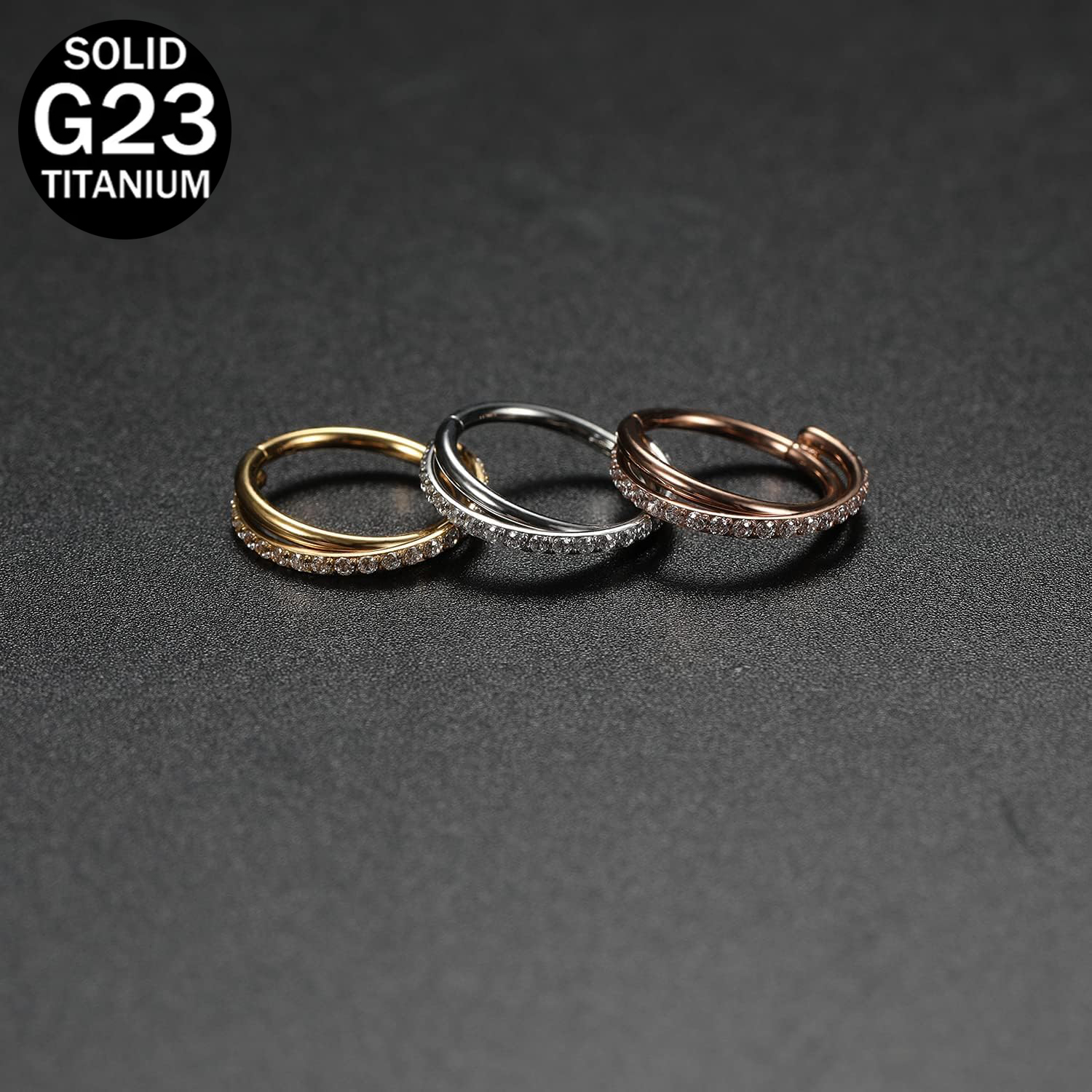 1pcs 16G cartilage boucle d'or - Clicker Ring Seamless avis et prix